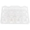 JAPCHET 100 Pack Plastic Egg Cartons, Clear 12 Egg Cartons