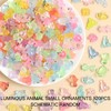 EDLMKM 120 Pcs Luminous Mini Resin Animals, Mini Resin Ducks,