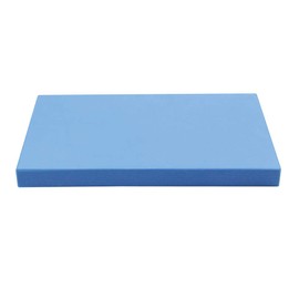 Yoga-Mad EVA Half Yoga Block | 305mm x 205mm x 25mm | Eco Friendly Yoga Block | High Density EVA Non Slip Block for Yoga, Pilates and Home Workouts | Provides Support for Various Yoga Poses (Blue EVA)