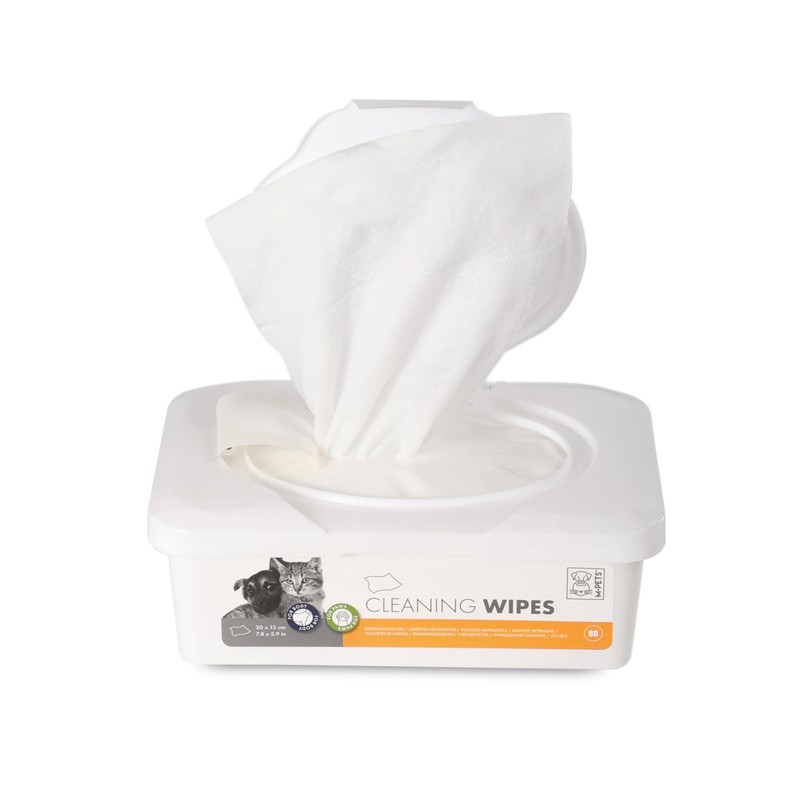 M-PETS Cleaning Wipes - 80 Pcs 19 * 16 Cm,