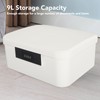 9L Capacity Lockable Storage Trunk for Files Document Organizer Double