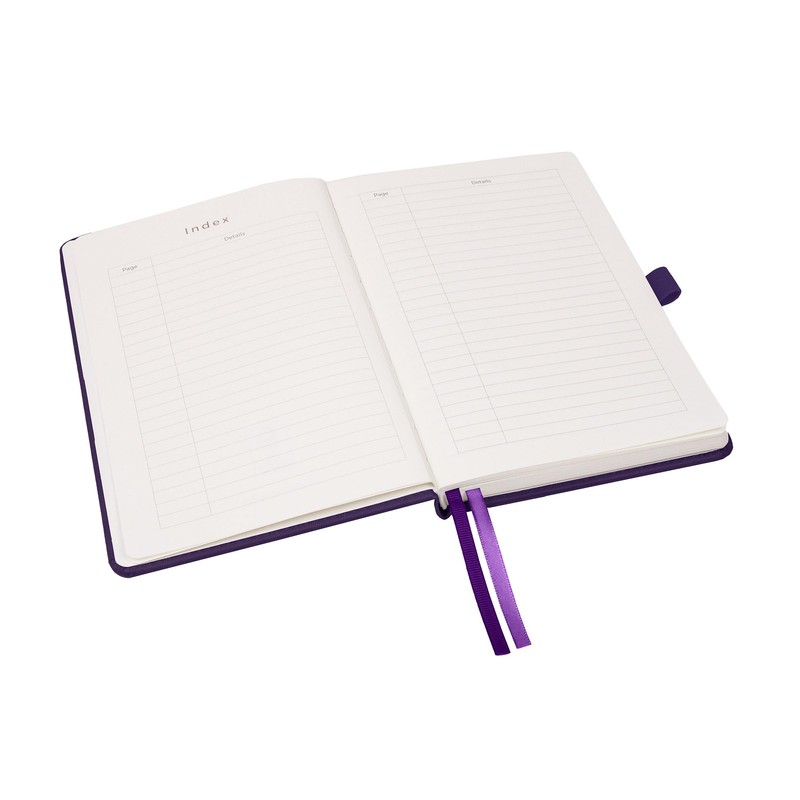 Notes London Luxury Italian style A5 Notebook with Stitched Hardcover,