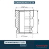 Turmberg3D - Threaded Insert 1/4" Thread Insert - Pack of