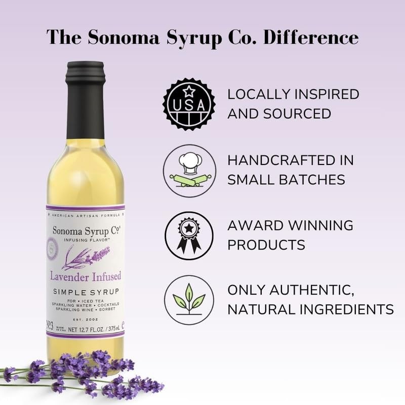 Sonoma Syrup Co. Lavender Infused Simple Syrup 12.7 fl oz