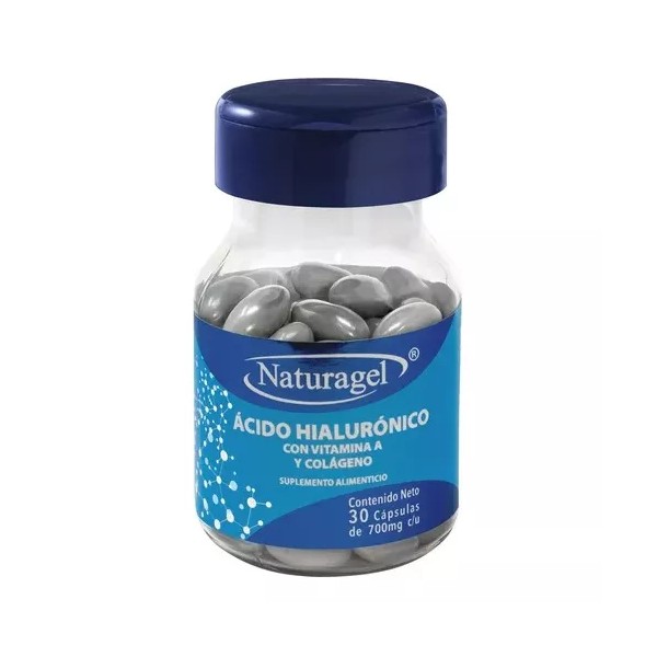 Naturagel Ácido Hialurónico+ Vitamina A+ Colágeno 30 Cap Sfn