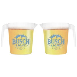 Busch Light 48 Ounce Plastic Pitchers - Set of 2