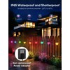 APPECK Smart Outdoor String Lights 50ft, RGBW Patio Light with