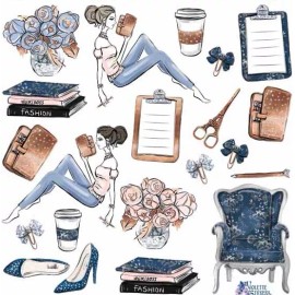 Violette Stickers Trendy Fashion Planner Girl Crafts Planner Supply Scrapbook