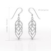 Heather Needham Sterling Silver Triple Twisted Dangly Earrings for Women