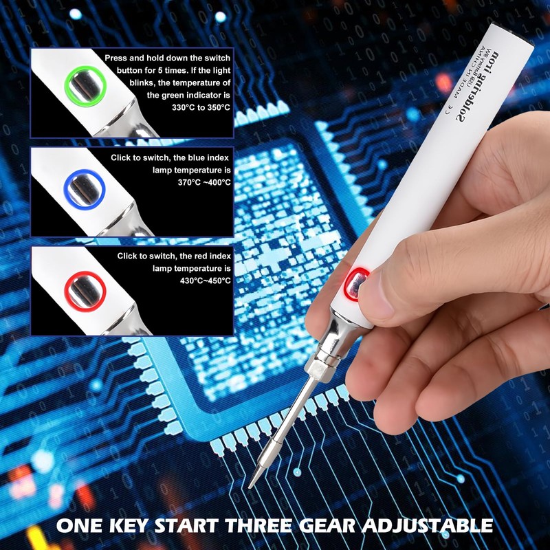 Vegena Soldering Iron Set, Wireless Soldering Iron with Soldering Iron