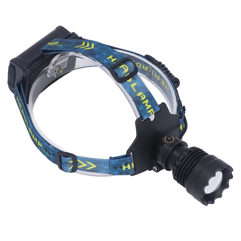 LED Rechargeable Headlight 3000LM 25W High Power Zoomable Headlamp for