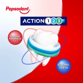 Pepsodent Active Fresh with fluoride and calcium Toothpaste for 24-hour cavity protection 75 ml