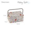 Hobby Gift Medium Sewing Craft Hobby Storage Box, Wildflowers