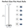 Toilet Paper Holder Stand(with Reserve Function), Free-Standing Spare Rolls Storage