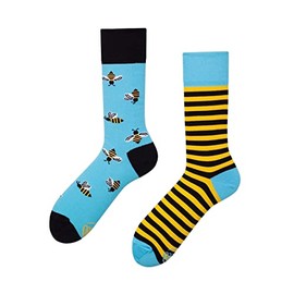 Verrückte Socken MM damen und herren crazy socks BEE BEE Wespe Funny Socks (43-46)