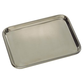 Grafco Metal Mayo Tray for Medical Instruments, Dental, Tattoo and Surgical Supplies, Stainless Steel, 13-5/8" x 9-3/4" x 5/8", 3261