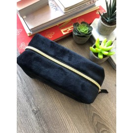 Unbranded US Seller Cosmetic Black Velvet Case Retro Makeup Bag Organizer