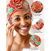SATINIOR 8 Pieces Turbans African Pattern Knot Headwrap Bohemian Print