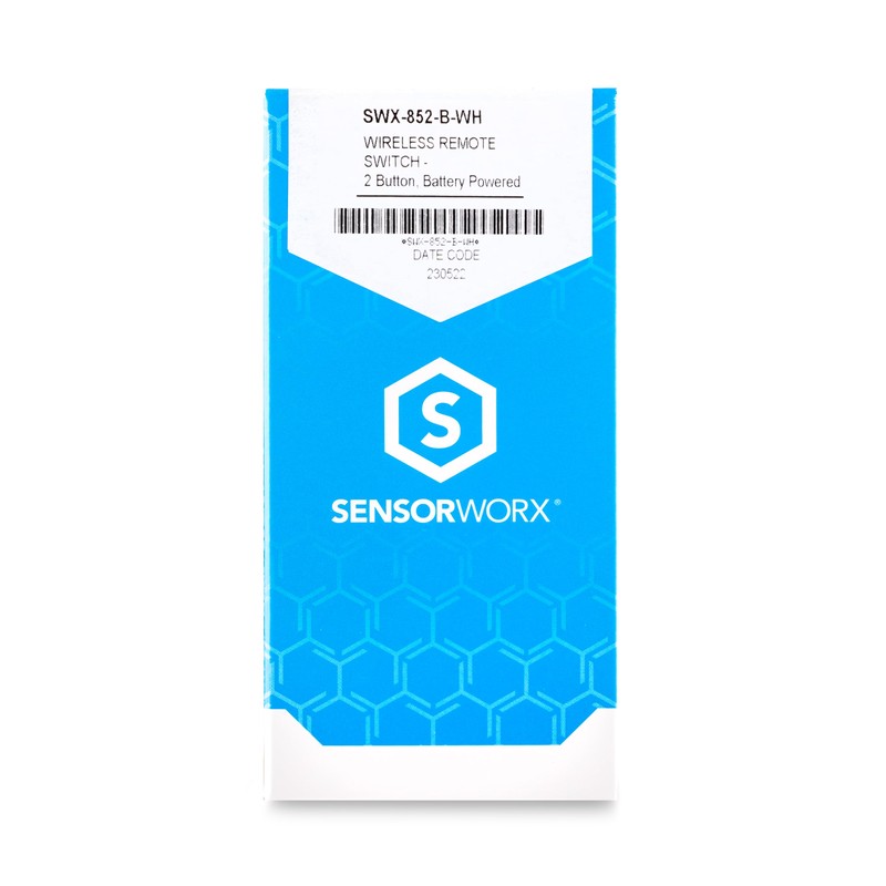 SENSORWORX Wireless Remote Light Switch, SWX-852-B-WH, Links to SENSORWORX Wireless