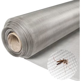TANYOYO 304 Stainless Steel Screen Roll 39.4 inch x 98.4 feet Stainless Steel Woven Wire Mesh Metal Window Screen Replacement Mesh Rolls Door Screen Replacement Mesh Roll Stainless Steel Mesh Screen