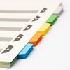 Kinstar Index File Divider Cards A4, 5 Tabs, 20 Sets