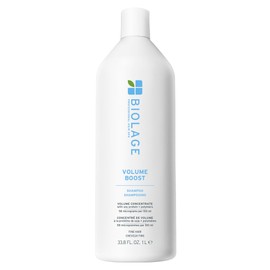 Biolage Volume Boost Shampoo - Long-Lasting Volume, Gently Cleanses, Adds Lightweight Shine To Fine Hair, Soy Protein & Polymers, Vegan, Paraben-Free, 33.8 Fl Oz