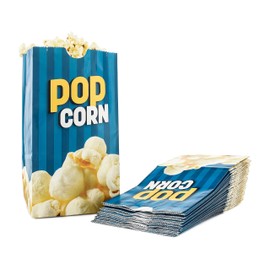 Snappy Flat Bottom Theater Popcorn Bags, 85 oz, 25 Count