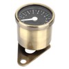 Motorcycle LED Tachometer Speed Meter 12V Universal Autocycle Accessory (Brass)