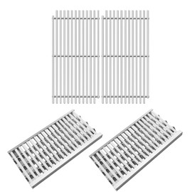 Stainless Steel DCS Radiant Tray with Ceramic Rod and Cooking Grid Grates Replacement Parts for DCS BFG-30G, BFGC-30G-L, BFGC-30G-N, BGA48-BQARL, BGA48-BQARN, 2 Pack Grill Heat Plates and Grill Grates