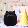 SQEQE Cat Plush Pillow Kawaii Stuffed Animal Fluffy Cartoon Cat
