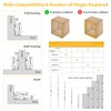 Chibery 4 Pack 170 Degree Soft Close Cabinet Hinges, Slow