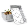 MATANA - 50 Reusable Aluminium Foil Roasting Trays/Containers - 31x21cm