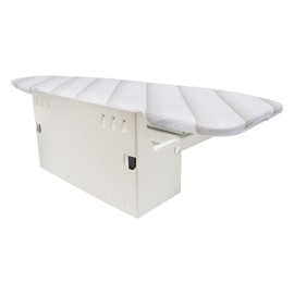 Wall Mounted Ironing Board Foldable Ironing Board Drop Down 180° Swivel Folding Support Ironing Clothes Pants Skirts for Home Laundry Tailor Shop Clothing Store (White)