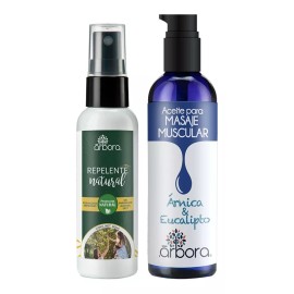 Arbora Kit Repelente Moscos Natural + Aceite Muscular Aromaterapia