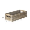 TIMRIS Rustic Wooden Toilet Paper Holder, Farmhouse Bathroom Decor, Toilet