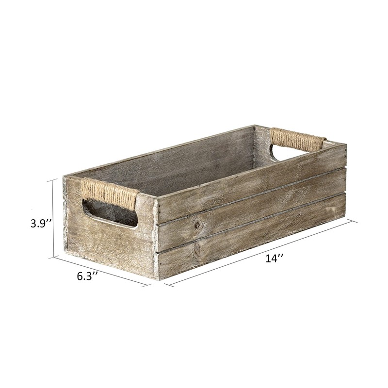 TIMRIS Rustic Wooden Toilet Paper Holder, Farmhouse Bathroom Decor, Toilet