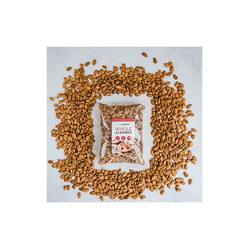 NKD Living Whole Almonds 1kg from Spain