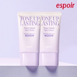 Espoir 에스쁘아 2개 워터 스플래쉬 선크림 톤업 래스팅 Espoir 2-Pack Water Splash Sunscreen Tone-Up Lasting