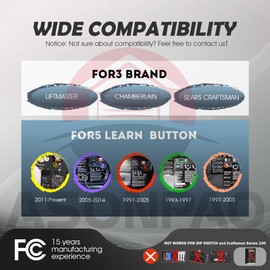 3X LiftMaster Chamberlain Craftsman Universal Garage Door Opener Remote 893Max, 3-Year-Warranty