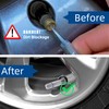 QILISEN Chrome Tire Valve Stem Caps 5 Pack - C20018