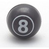 4 x Valve Caps Ball 8 Billiard Black White Black