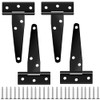 HONGECB T Hinges, Folding Black Cross Hinges, T-shaped Hinges, for