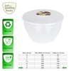 4 Pint Pudding Basin and Lid Plastic Pudding Basin 2.27l