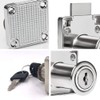 4 Sets Security Drawer Lock Furniture Lock Cylinder Zinc Alloy
