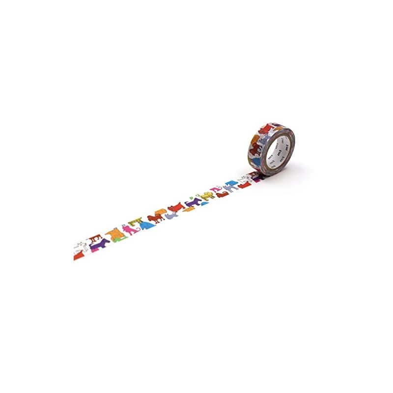 MT Products Masking Tape, Multicoloured, 15 mm Wide