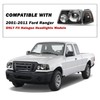 SOCKIR Headlight Set for 01-11 Ford Ranger Passenger and Driver