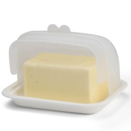 Signoraware Butter Dish with Lid – Butter Holder with Lid for 2 Butter Sticks – BPA-Free and Dishwasher-Safe – Unbreakable Butter Container – One-Hand Opening – Ideal for Counter, Fridge, Picnic