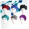 BIUDECO 6pcs Wide-brimmed High Elastic Headband Sleep Cap Night Sleep