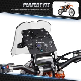 NICECNC Black GPS Bracket GPS Mount Bracket Mini Fairing Kit Compatible with KTM EXC/EXC-F/SX/SXF/XC125-530 2004-2024 Compatible with Husqvarna TC/FC/TX/FX 125-501 2014-2024 See Fitment