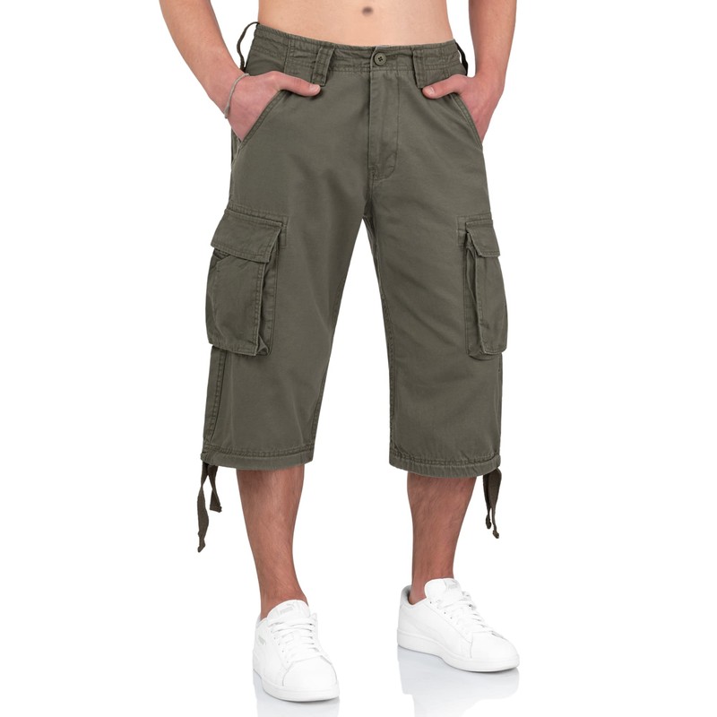 Surplus Trooper Legend 3/4 Mens Cargo Shorts, Olive, M